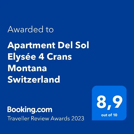 Del Sol Elysee 4 Montana Switzerland Apartment Crans-Montana